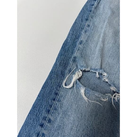 Levi's Wedgie Straight Distressed Jeans - Picture 8 of 9
